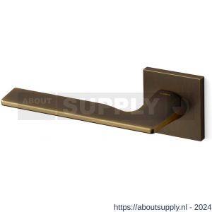 Mandelli1953 1461L Kiri deurkruk gatdeel op rozet 50x50x6 mm linkswijzend mat brons - S21009716 - afbeelding 1