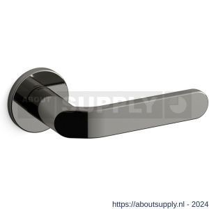 Mandelli1953 1611R Callas deurkruk gatdeel op rozet 51x6 mm rechtswijzend glanzend zwart - S21009743 - afbeelding 1
