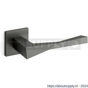 Mandelli1953 1691R Twee deurkruk gatdeel op rozet 50x50x6 mm rechtswijzend grafiet - S21009797 - afbeelding 1