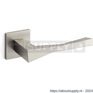 Mandelli1953 1691L Twee deurkruk gatdeel op rozet 50x50x6 mm linkswijzend mat nikkel - S21009804 - afbeelding 1