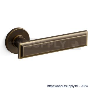 Mandelli1953 1741 Kuki deurkruk op rozet 50x6 mm mat brons - S21009136 - afbeelding 1