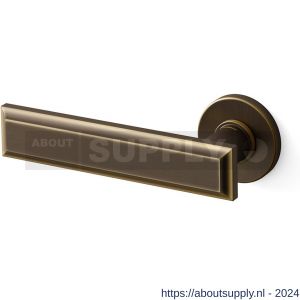 Mandelli1953 1741L Kuki deurkruk gatdeel op rozet 50x6 mm linkswijzend mat brons - S21009832 - afbeelding 1