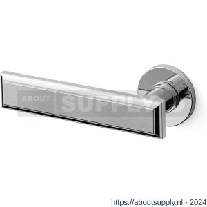 Mandelli1953 1741L Kuki deurkruk gatdeel op rozet 50x6 mm linkswijzend chroom-satin mat chroom - S21009826 - afbeelding 1