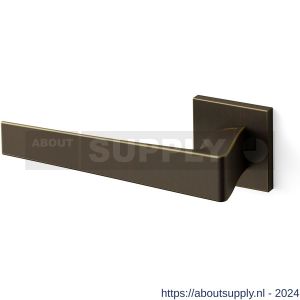 Mandelli1953 1761L Seven deurkruk gatdeel op rozet 50x50x6 mm linkswijzend mat brons - S21009856 - afbeelding 1