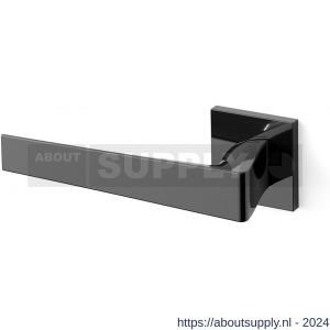 Mandelli1953 1761L Seven deurkruk gatdeel op rozet 50x50x6 mm linkswijzend glanzend zwart - S21009852 - afbeelding 1