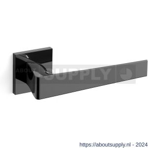 Mandelli1953 1761R Seven deurkruk gatdeel op rozet 50x50x6 mm rechtswijzend glanzend zwart - S21009853 - afbeelding 1