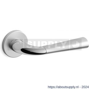 Mandelli1953 S101L Start deurkruk gatdeel op rozet 51x6 mm linkswijzend satin mat chroom-chroom - S21009951 - afbeelding 1