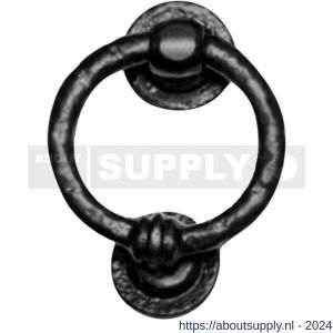 Kirkpatrick KP0782 deurklopper ring 100 mm smeedijzer zwart - S21000146 - afbeelding 1