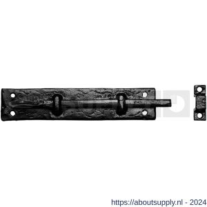 Kirkpatrick KP0830 BM deurschuif met krul 101x32 mm smeedijzer zwart - S21000115 - afbeelding 1
