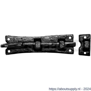 Kirkpatrick KP1156 smeedijzer zwart deurschuif met krul 203x45 mm - Y21000120 - afbeelding 1