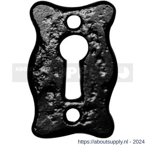 Kirkpatrick KP1501 sleutelrozet rechthoekig 46x30 mm smeedijzer zwart - S21003754 - afbeelding 1