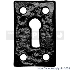 Kirkpatrick KP1502 sleutelrozet rechthoekig 46x30 mm smeedijzer zwart - S21003755 - afbeelding 1