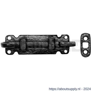 Kirkpatrick KP1547 smeedijzer zwart deurschuif met bocht 101x25 mm - Y21000123 - afbeelding 1