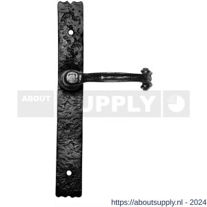 Kirkpatrick KP2459 deurkruk op schild 266x38 mm blind smeedijzer zwart - S21002897 - afbeelding 1