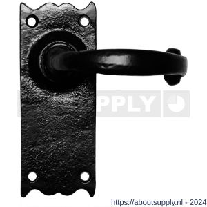 Kirkpatrick KP2519 deurkruk op schild 127x50 blind smeedijzer zwart - S21002939 - afbeelding 1
