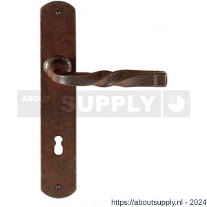 Utensil Legno FM026 BB56 deurkruk op schild 245x40 mm BB 56 mm roest - S21006966 - afbeelding 1