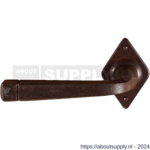 Utensil Legno FM044L/R RSB deurkruk gatdeel op rozet 70x45 mm links-rechtswijzend roest - S21006778 - afbeelding 1