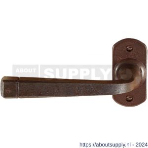 Utensil Legno FM044L/R STR RSB deurkruk gatdeel op rozet 68x33 mm ovaal links-rechtswijzend roest - S21006779 - afbeelding 1