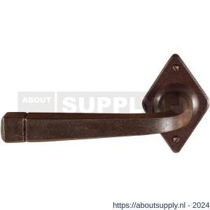 Utensil Legno FM044L M RSB deurkruk gatdeel op rozet 70x45 mm geveerd linkswijzend roest - S21006781 - afbeelding 1