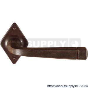 Utensil Legno FM044R M RSB deurkruk gatdeel op rozet 70x45 mm geveerd rechtswijzend roest - S21006782 - afbeelding 1