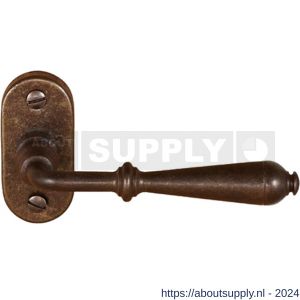 Utensil Legno FM311 M-STR RSB deurkruk op rozet 72x34 mm ovaal geveerd roest - S21006784 - afbeelding 1