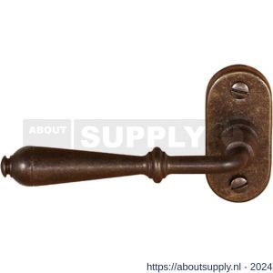 Utensil Legno FM311L M-STR RSB deurkruk gatdeel op rozet 72x34 mm ovaal geveerd linkswijzend roest - S21006786 - afbeelding 1