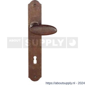 Utensil Legno FM335 M BB72 deurkruk op schild 245x40 mm BB 72 mm geveerd roest - S21007112 - afbeelding 1