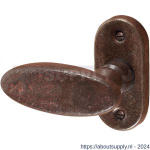 Utensil Legno FM336L M RSB deurkruk gatdeel op rozet 72x34 mm geveerd linkswijzend roest - S21006798 - afbeelding 1