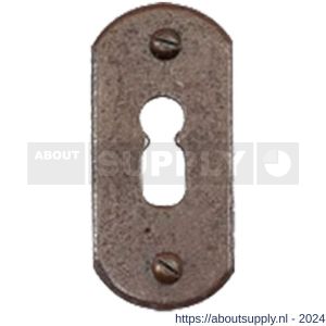 Utensil Legno FB708 sleutelrozet Stretta ovaal 33x65 mm roest - S21007365 - afbeelding 1