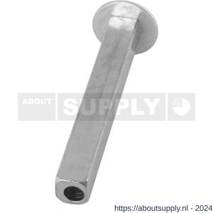 GPF Bouwbeslag AG0050 dummy wisselstift 8x8x65 mm met plaat voor deurdikte 40 mm - S21006212 - afbeelding 1
