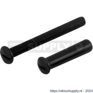 GPF Bouwbeslag AG0365 smeedijzer zwart met huls 22 mm M4x35 mm mm voor deurdikte 40 mm smeedijzer zwart - S21008001 - afbeelding 1