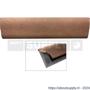 Cubic Colors briefplaat binnen met kunststof houder en luxe Bronze blend klep 86x345 mm Bronze blend-zwart - S21011509 - afbeelding 1