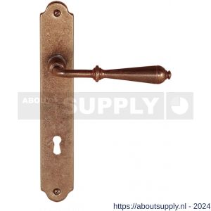 Utensil Legno FM310R M PC72 deurkruk gatdeel op schild 235x35 mm PC72 met veer rechtswijzend roest - S21007084 - afbeelding 1