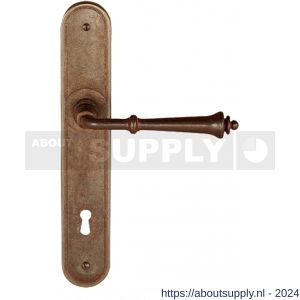 Utensil Legno FM 315R M BB56 deurkruk gatdeel op schild 245x40 mm BB56 met veer rechtswijzend roest - S21007096 - afbeelding 1