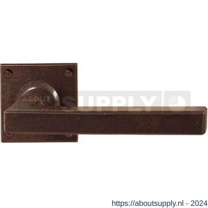 Utensil Legno FM364 M RSB deurkruk op rozet 50x50 mm met veer gepatenteerd systeem roest - S21006807 - afbeelding 1