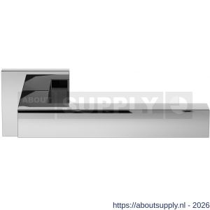 GPF Bouwbeslag RVS GPF1302.49-02 Zaki+ deurkruk op vierkant rozet 50x50x8 mm RVS gepolijst - S21013828 - afbeelding 1