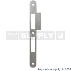 GPF Bouwbeslag RVS 0180.09 PC72 sluitplaat dag en nacht PC72 DIN links-rechts RVS U 235x24 mm RVS geborsteld - S21005719 - afbeelding 1