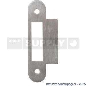 GPF Bouwbeslag RVS 0180.09 Loop sluitplaat Loop DIN links-rechts RVS U 110x24 mm RVS geborsteld - S21005718 - afbeelding 1
