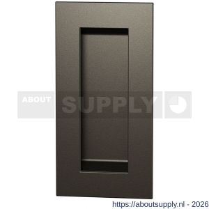 GPF Bouwbeslag Anastasius GPF0717.A1A schuifdeurkom rechthoekig 102x51 mm Dark blend - S21012735 - afbeelding 1