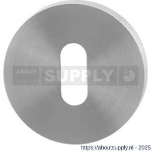 GPF Bouwbeslag RVS 0901.00 sleutelrozet rond 50x8 mm RVS geborsteld - S21003721 - afbeelding 1
