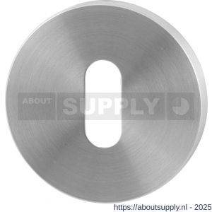 GPF Bouwbeslag RVS 0901.05 sleutelrozet rond 50x6 mm RVS geborsteld - S21003729 - afbeelding 1