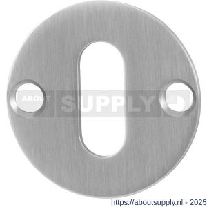 GPF Bouwbeslag RVS 0901.07 sleutelrozet plat rond 38x2 mm RVS geborsteld - S21003731 - afbeelding 1