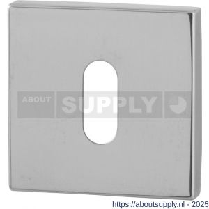 GPF Bouwbeslag RVS 0901.42 sleutelrozet vierkant 50x50x8 mm RVS gepolijst - S21003735 - afbeelding 1