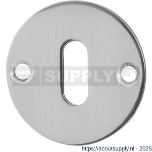 GPF Bouwbeslag RVS 0901.46 sleutelrozet plat rond 50x2 mm RVS gepolijst - S21003737 - afbeelding 1