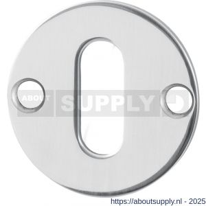 GPF Bouwbeslag RVS 0901.47 sleutelrozet plat rond 38x2 mm RVS gepolijst - S21003738 - afbeelding 1