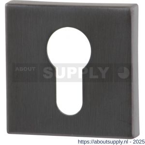 GPF Bouwbeslag PVD 0902.02P1 cilinderrozet vierkant 50x50x8 mm PVD antraciet - S21003573 - afbeelding 1