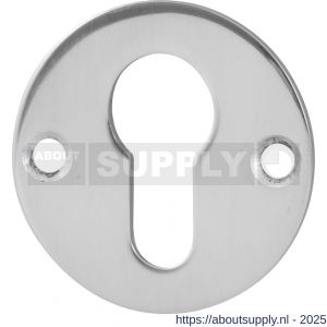 GPF Bouwbeslag RVS 0902.46 cilinderrozet plat rond 50x2 mm RVS gepolijst - S21003563 - afbeelding 1