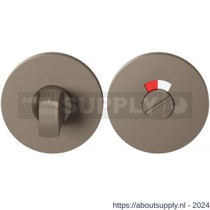 GPF Bouwbeslag Entree 0903VRA3 toiletgarnituur 53x6,5 mm stift 8 mm met rood-wit indicator Mocca blend - S21016780 - afbeelding 1