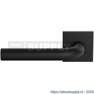 GPF Bouwbeslag ZwartWit GPF1000.61-02L Aka deurkruk gatdeel op vierkant rozet 50x8 mm linkswijzend zwart - S21019958 - afbeelding 1
