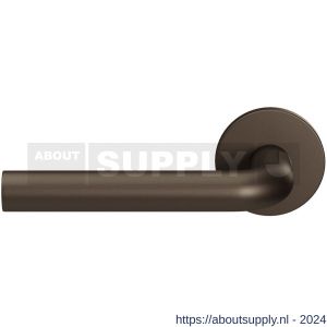 GPF Bouwbeslag Entree 100VRA1L L-model 19 mm deurkruk gatdeel op rozet 53x6,5 mm linkswijzend Dark blend - S21016786 - afbeelding 1